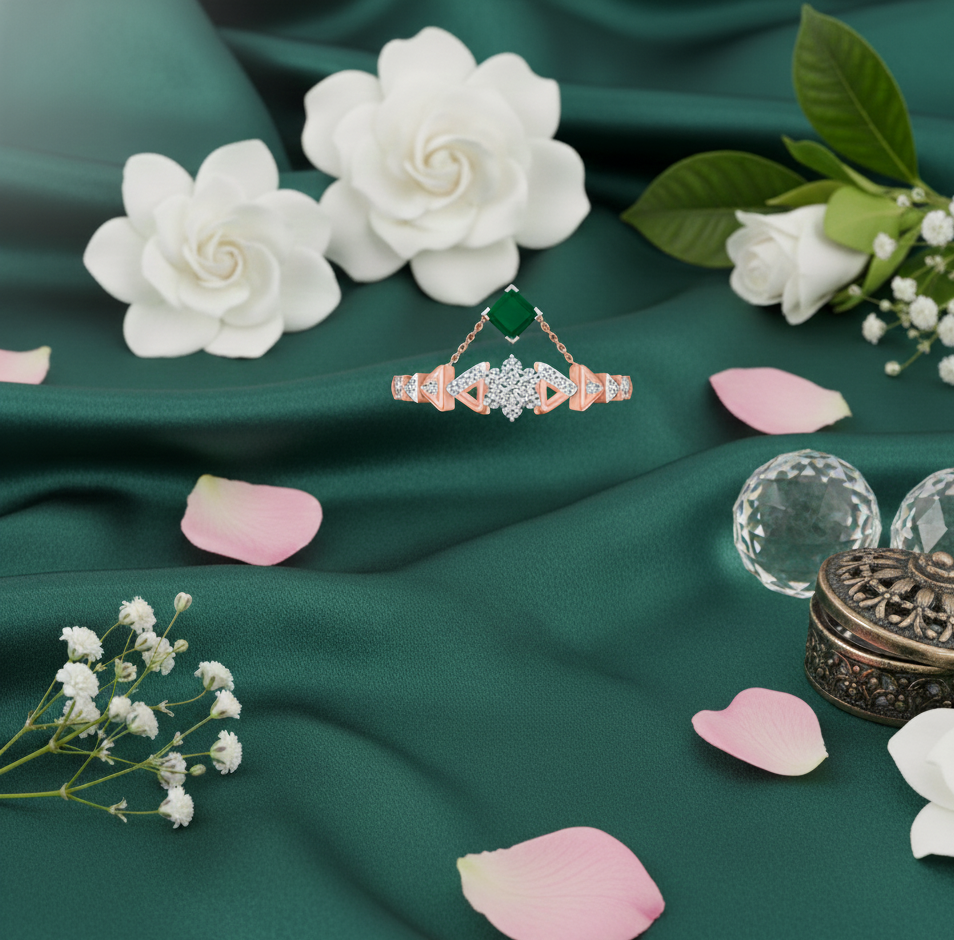 Diamond Crown Muse Bloom Ring