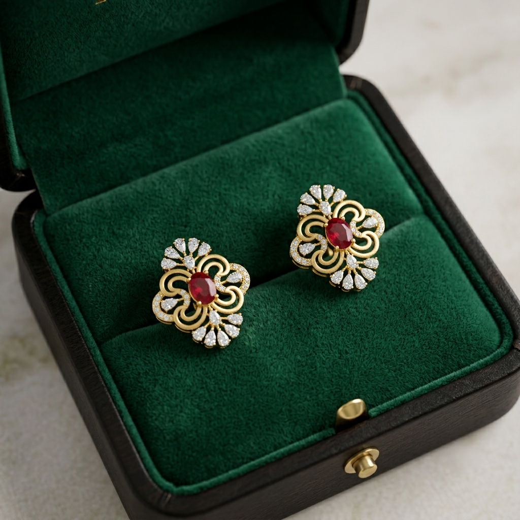 Diamond Reflection Earrings