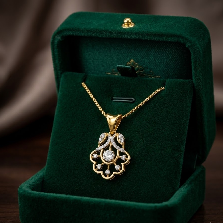 Silverleaf Diamond Pendant - 3