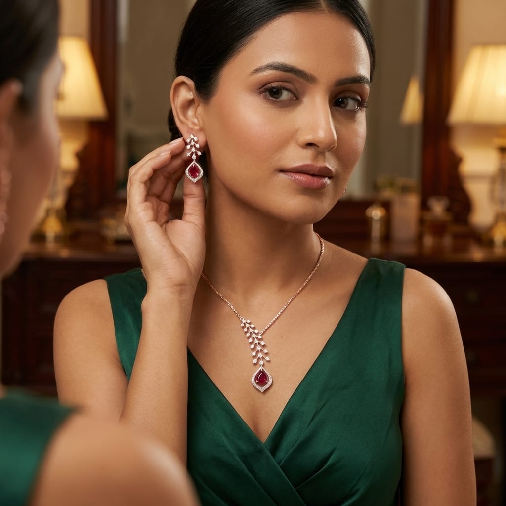 Ethereal Diamond Grace Necklace Set - 3