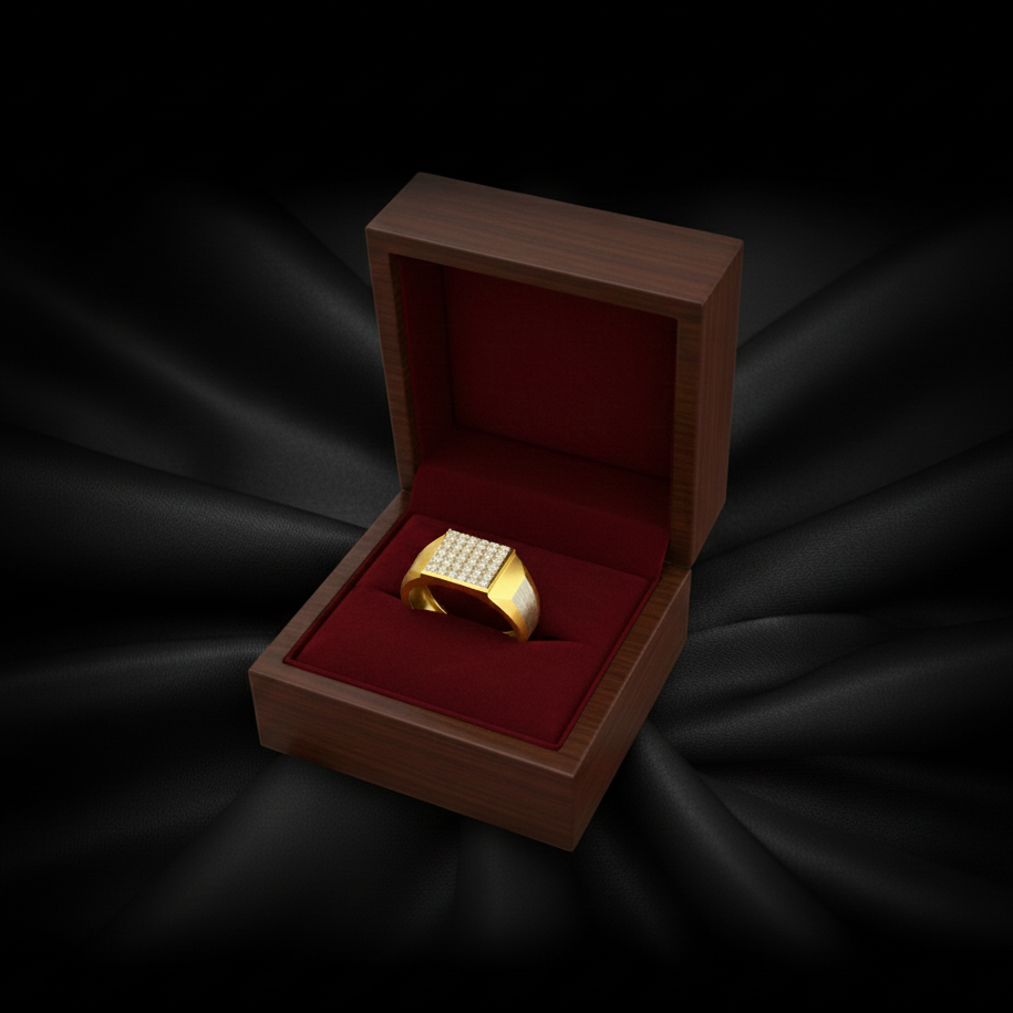 Bold Prestige Diamond Gents Ring