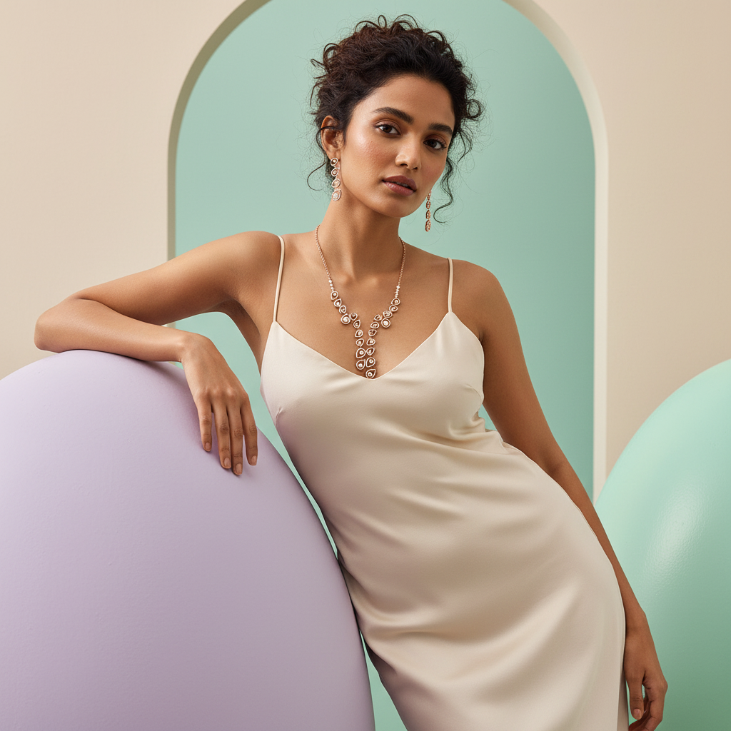 Velvet Diamond Classic Necklace Set