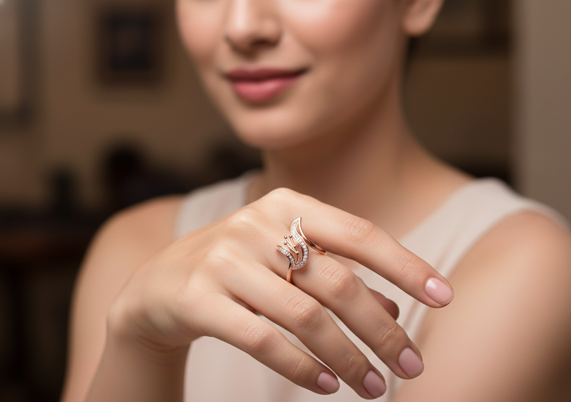 Celestial Grace Diamond Ladies Ring - 3