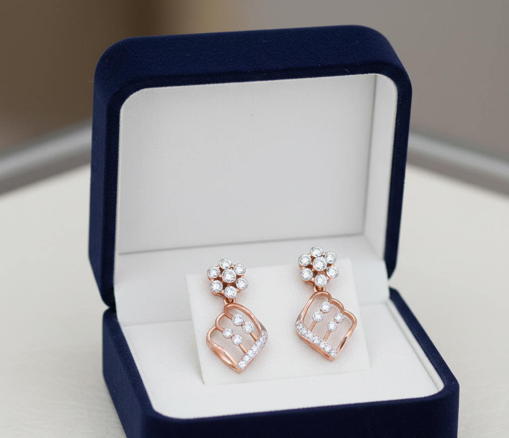 Seraphine Glow Diamond Drop Earrings
