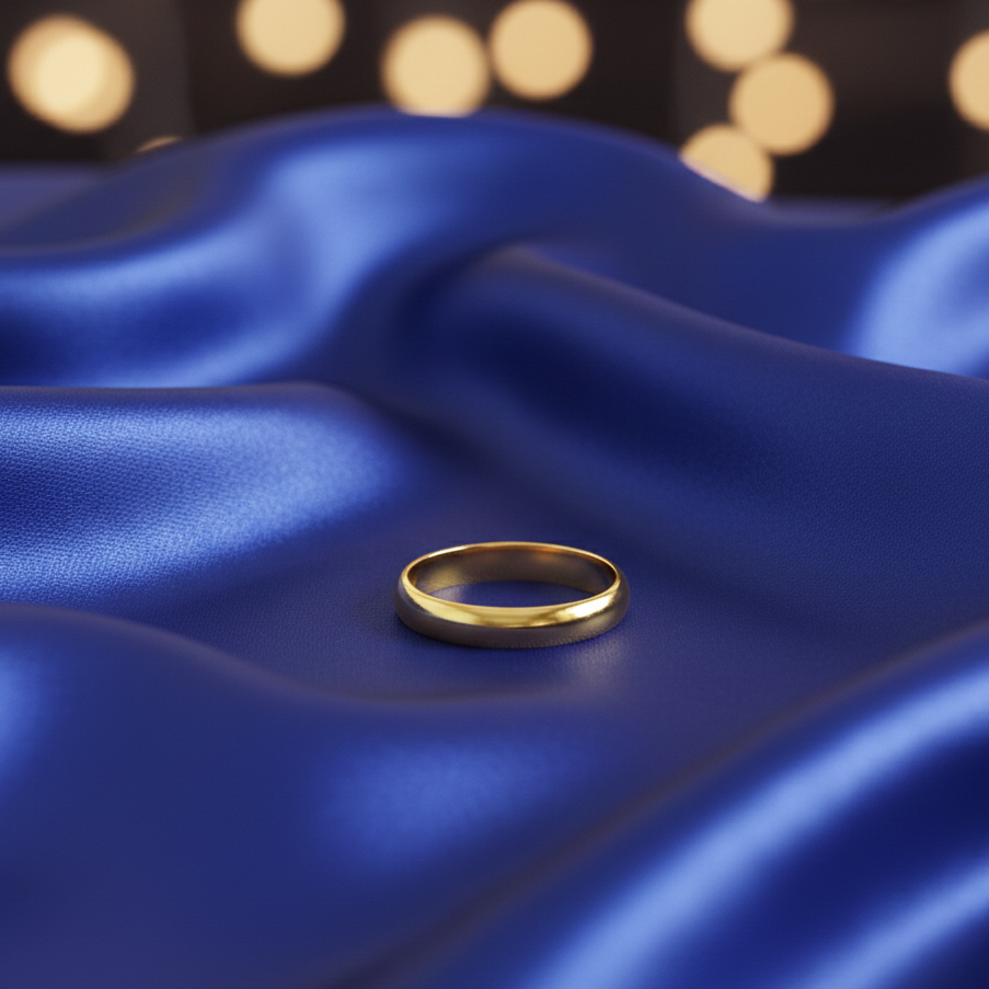 Bold Crown Gents Gold Ring