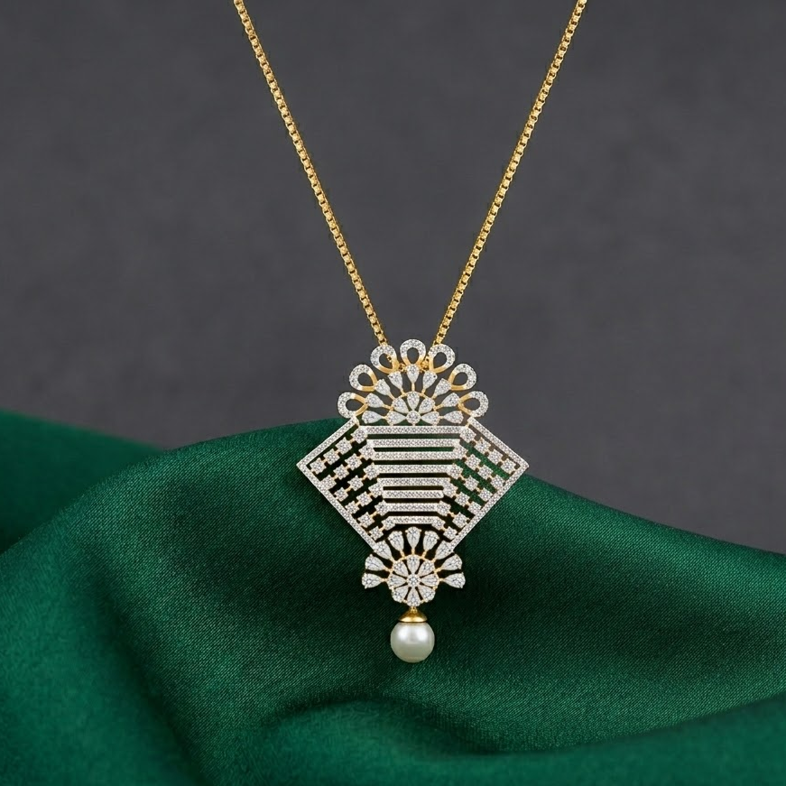 Diamond Twilight Blossom Pendant