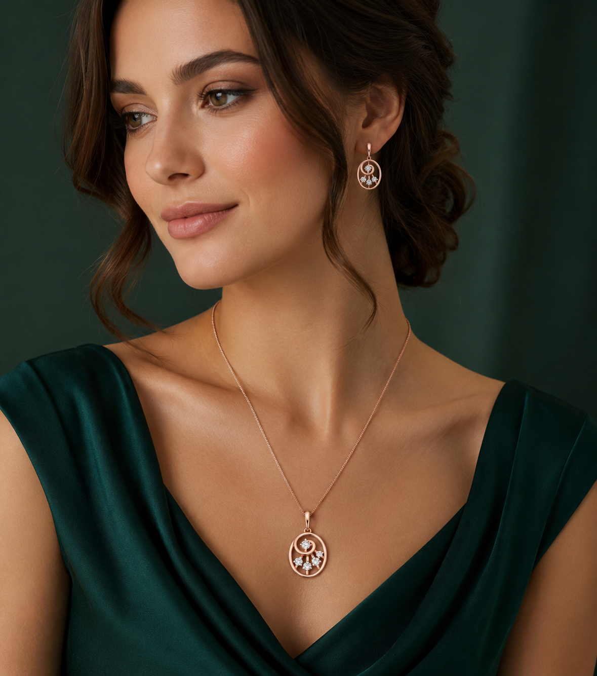 Moonbeam Diamond Pendant - 3
