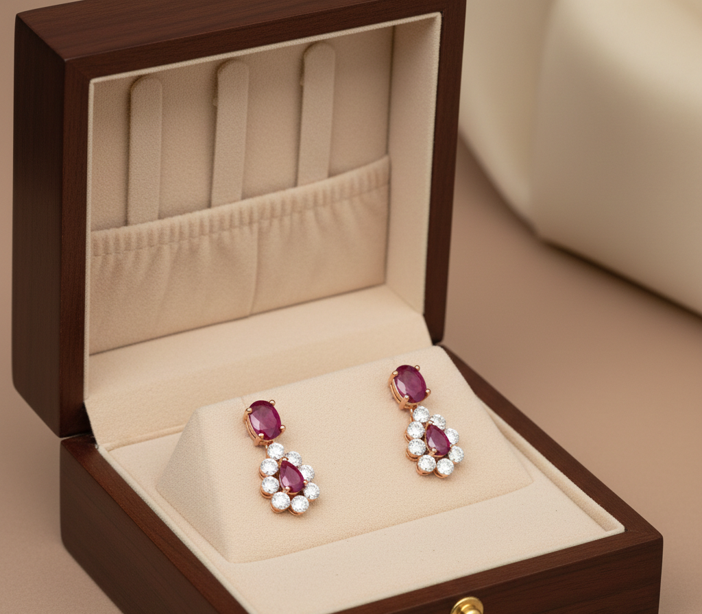 Thalina Radiant Diamond Dangler Earrings