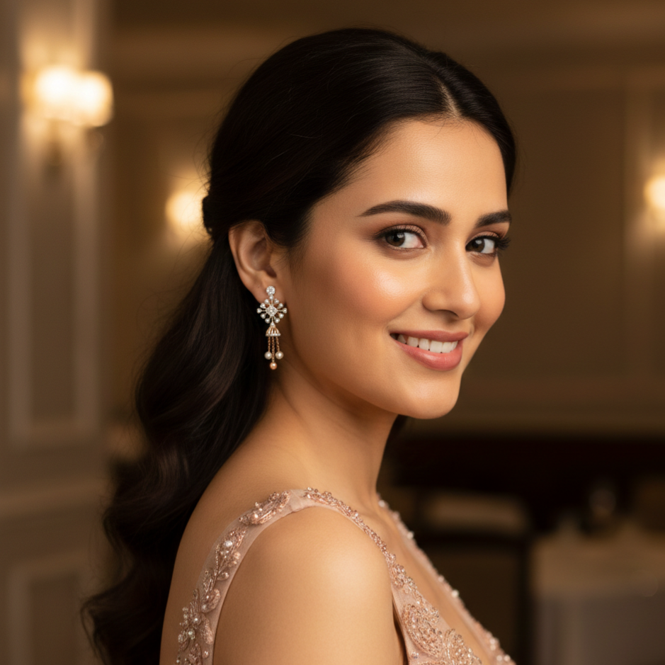 Althea Radiance Diamond Danglers - 3