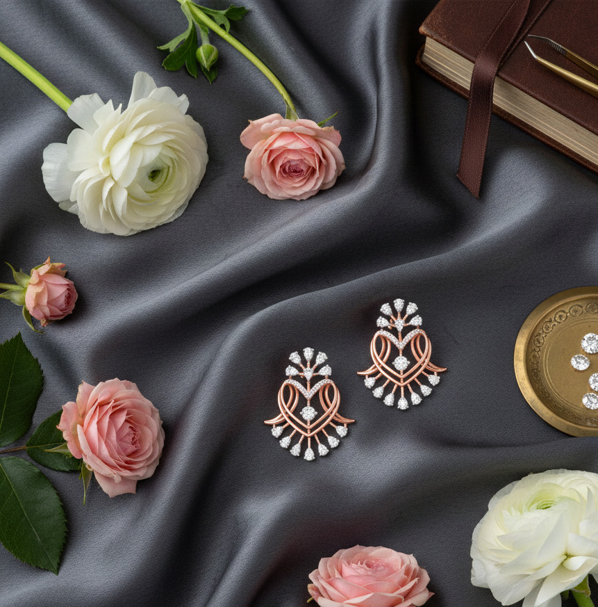 Elegance Plus Diamond Earrings - 3