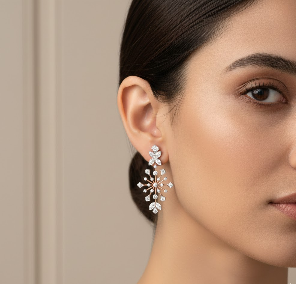 Supreme Glow Diamond Dangler Earrings