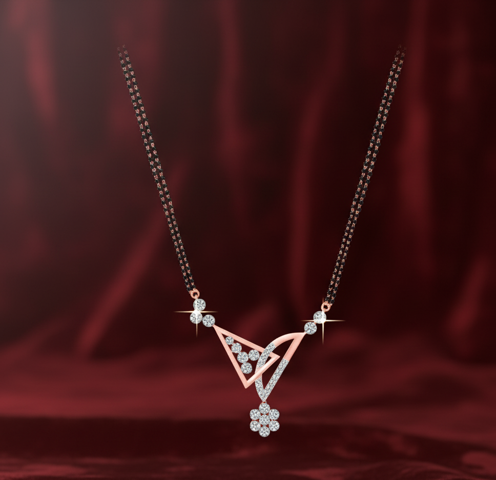 Sparkling Gold Diamond Tanmaniya for Brides