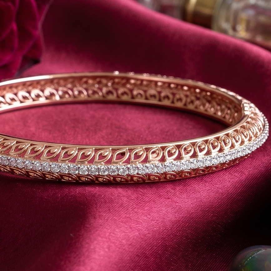 Contemporary Diamond Bangles