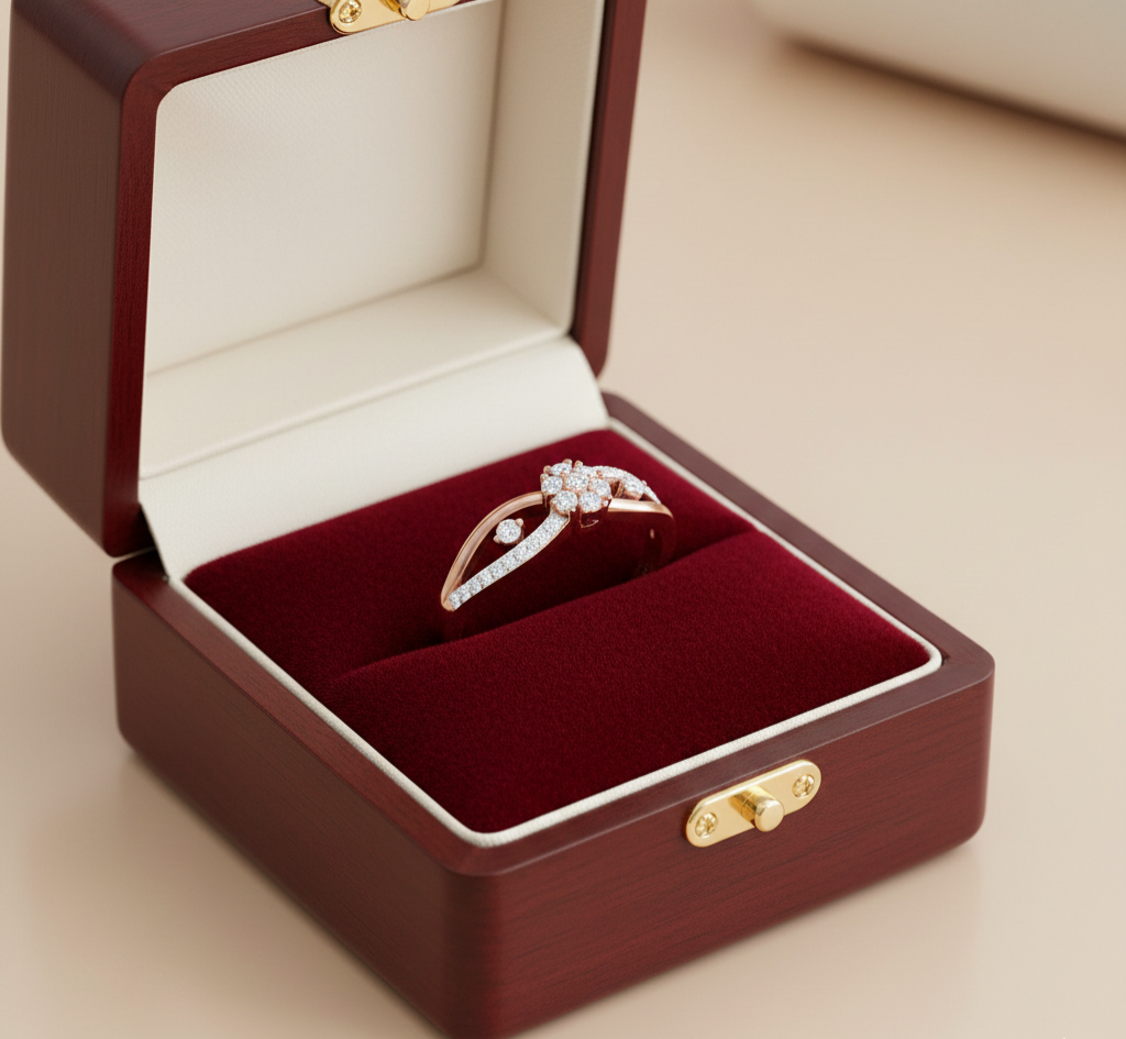 Diamond Fleur Ladies Ring