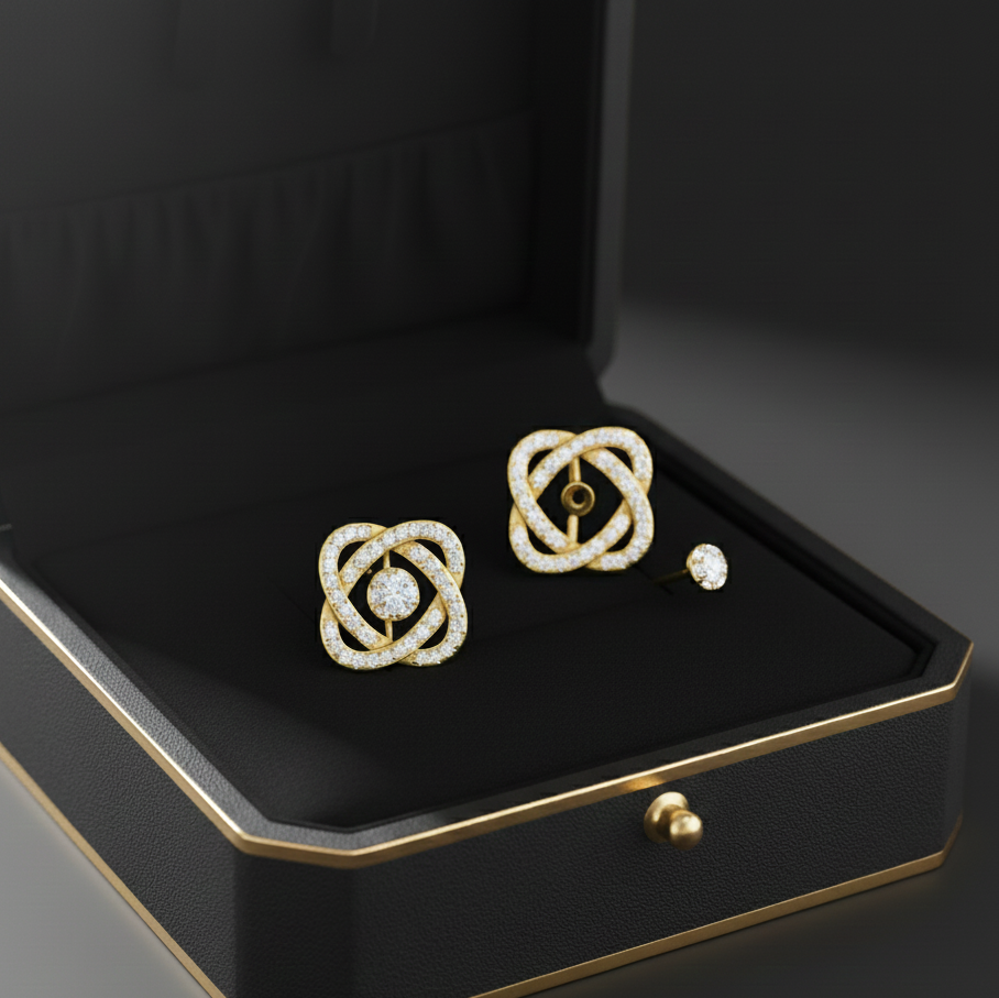 Elegant Diamond Stud Earrings with Timeless Appeal