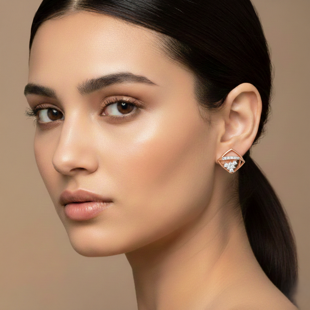 Refined Elegance Diamond Stud Earrings