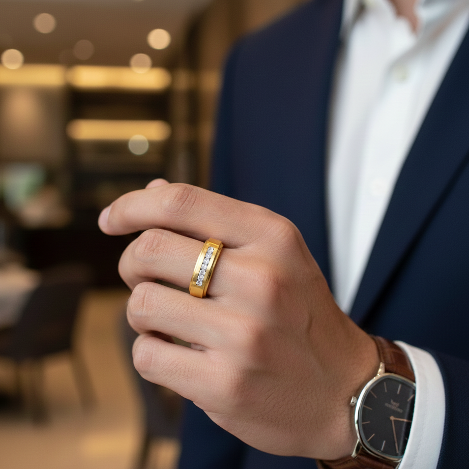 Regal Strength Diamond Gents Ring - 6