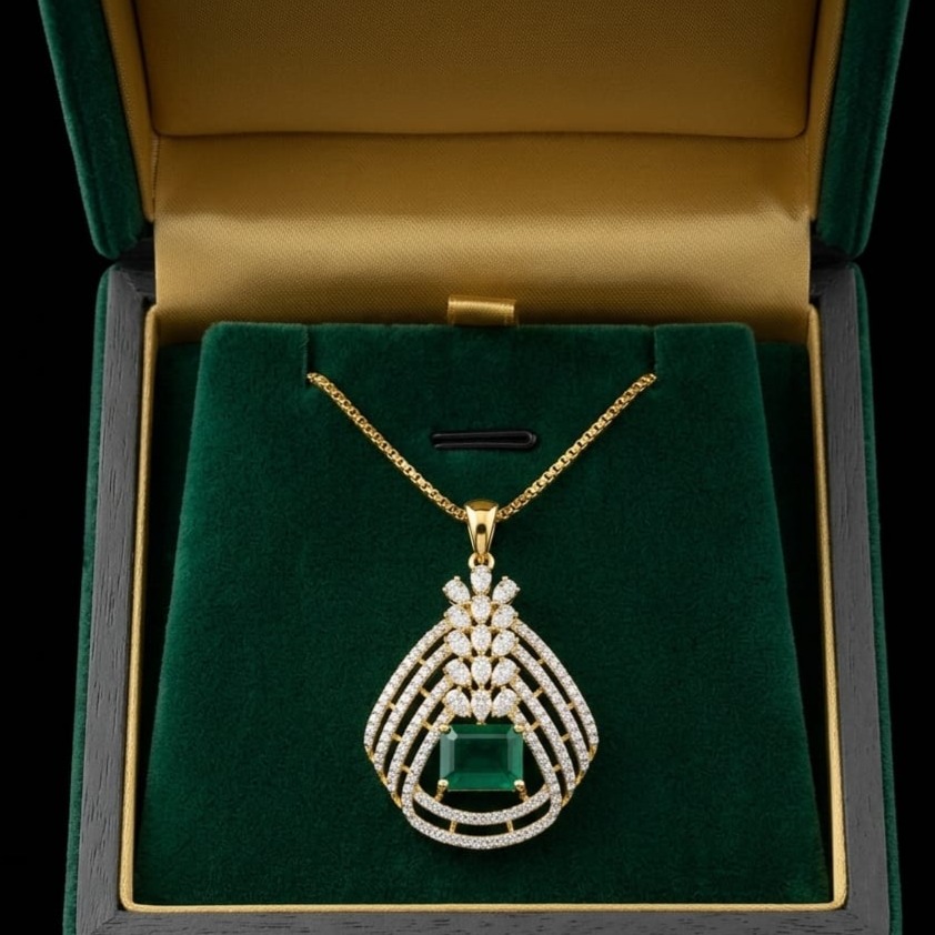 Moonlit Diamond Pendant - 3