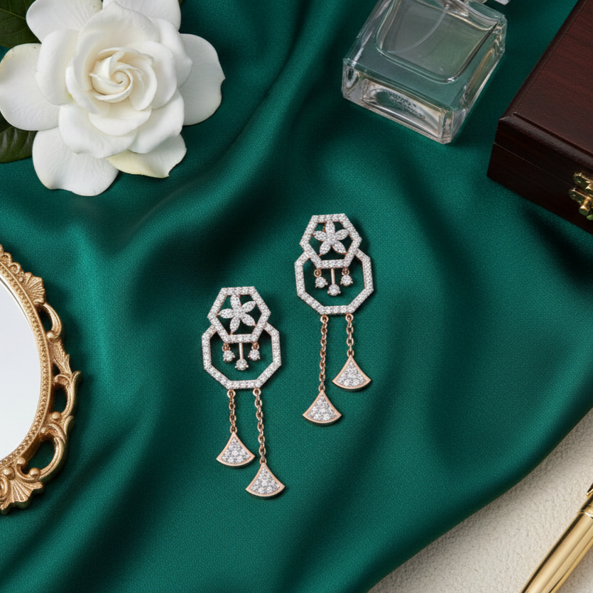Lucenza Diamond Drop Danglers