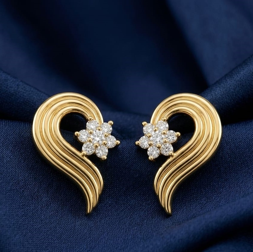Chic Square-Cut Diamond Earrings