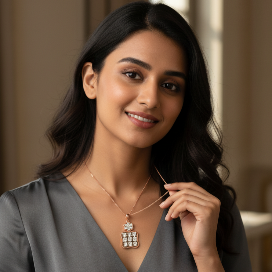 Fine Cut Diamond Pendant