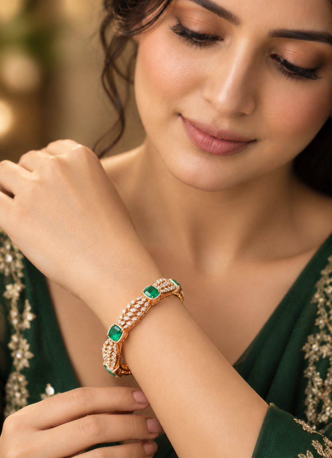 Gold bangles collection