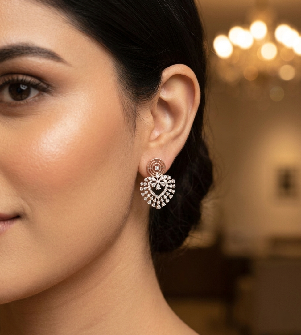 Elara Diamond Earrings - 5