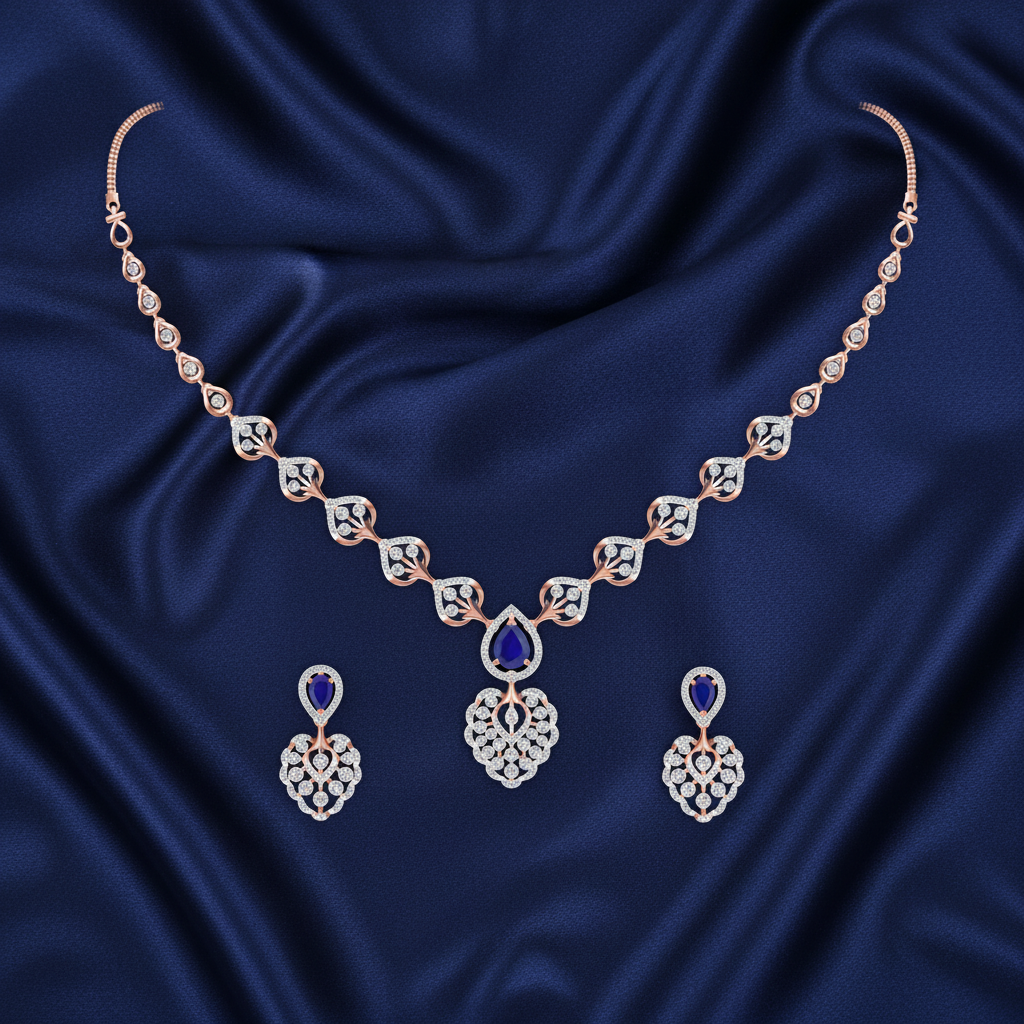 Shimmering Diamond Luxe Necklace Set