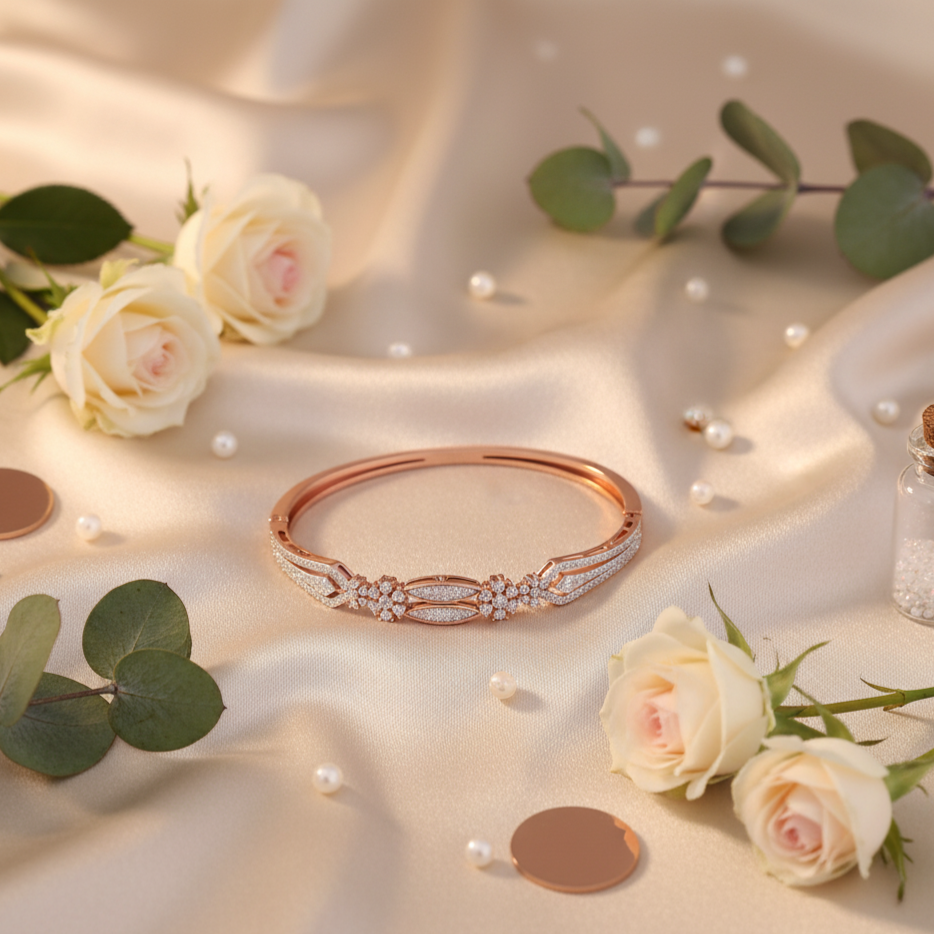 Vintage Style Elegant Diamond Bracelet - 3