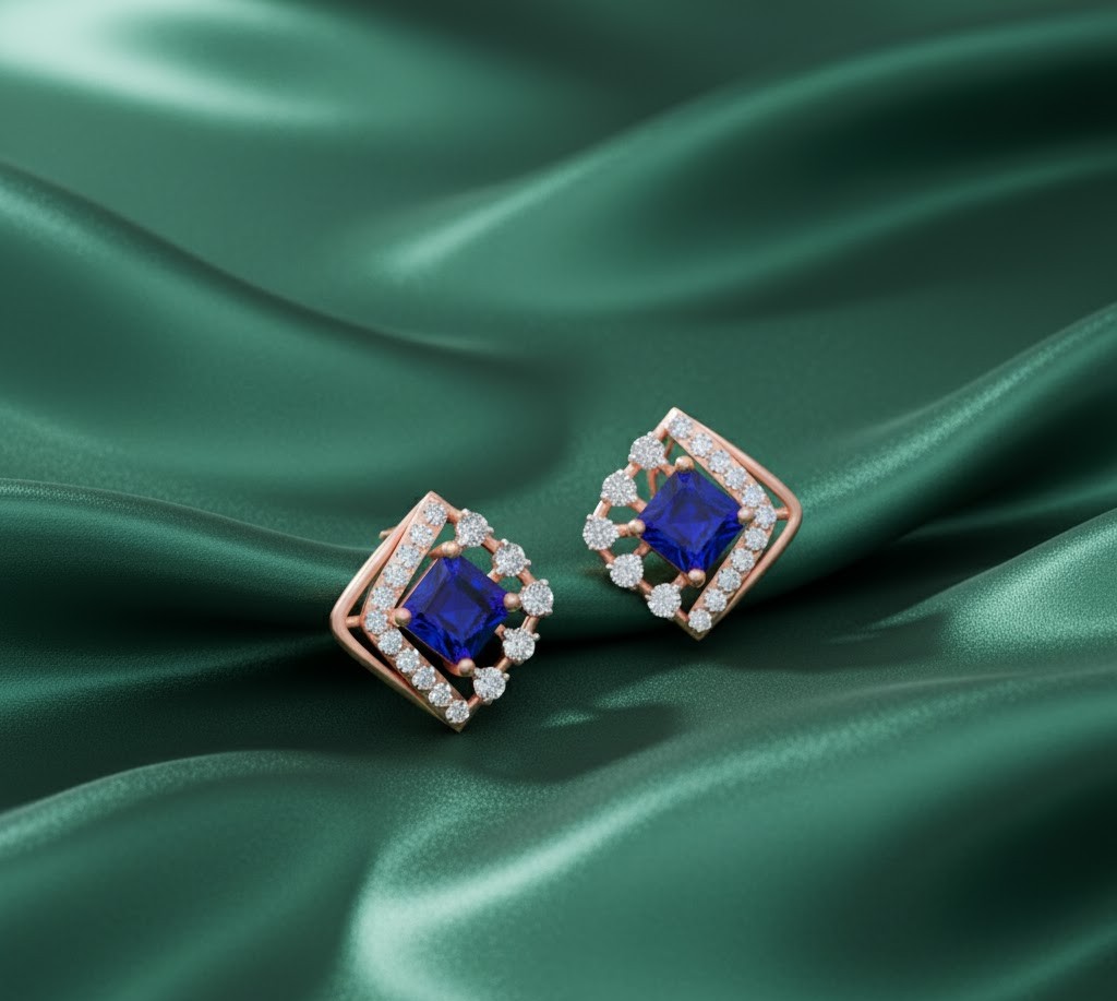 Fine Diamond Glow Stud Earrings