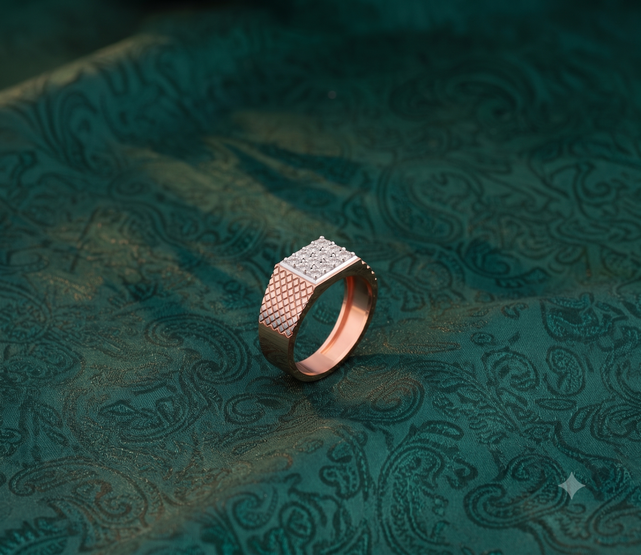 Signature Monarch Diamond Gents Ring