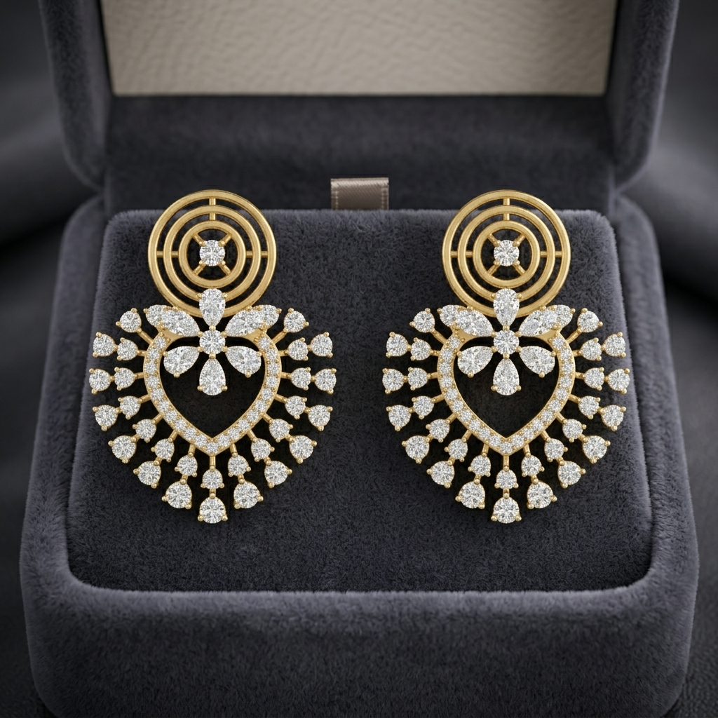 Elara Diamond Earrings - 4