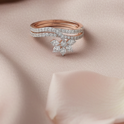 Luxe Halo Crown Diamond Ring