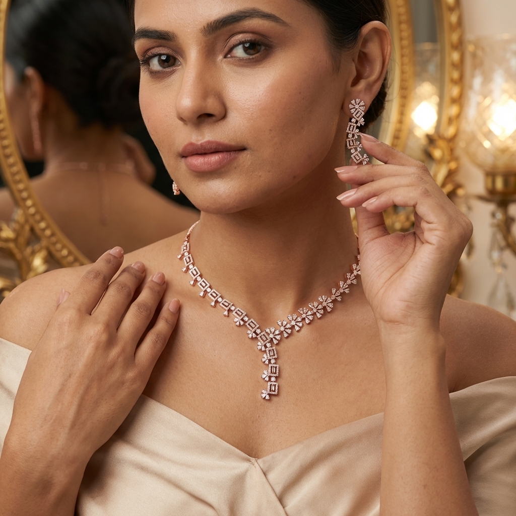 Timeless Diamond Classic Necklace Set