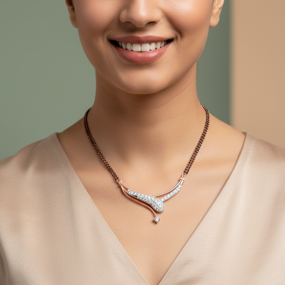 Luxury Gold Diamond Tanmaniya for Special Occasions
