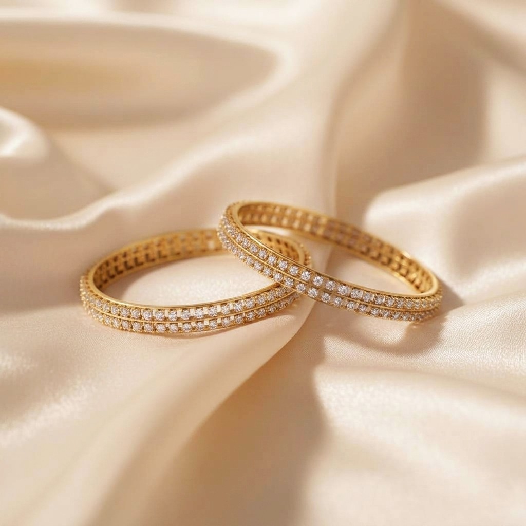 Zinnia Artisan Diamond Bangle