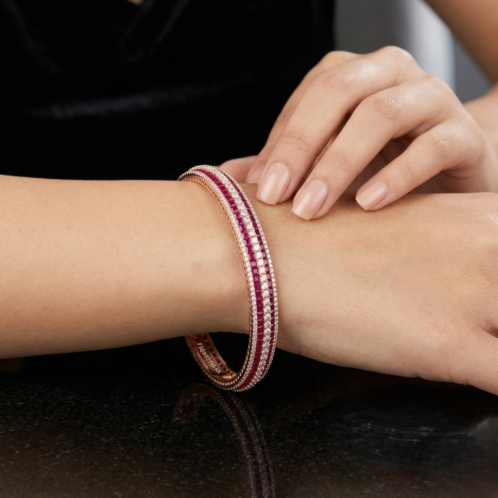 Luxe Radiance Diamond Bangles - 3