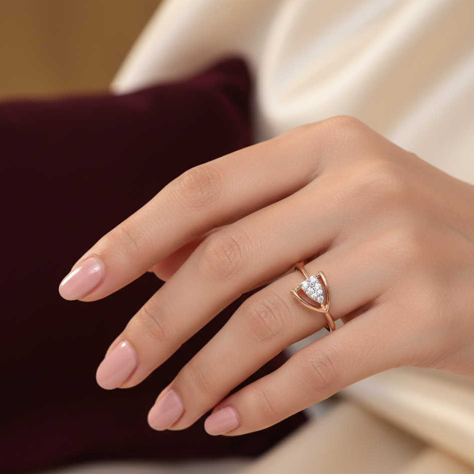 Luxe Regal Bloom Diamond Ring - 3