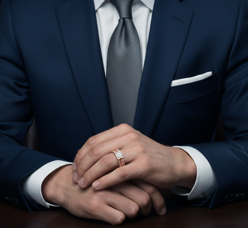 Supreme Gentlemans Diamond Ring - 4