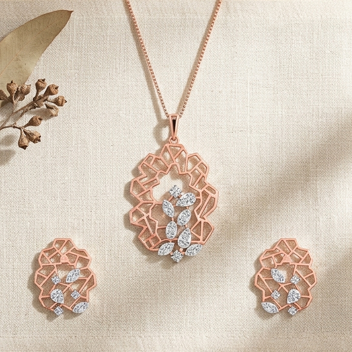 Diamond Bliss Pendant Set
