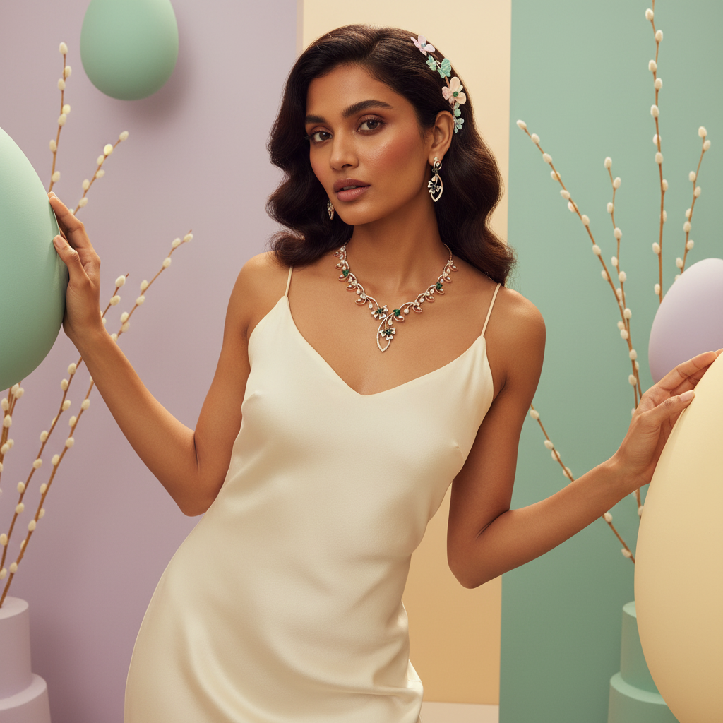 Divine Diamond Glow Necklace Set