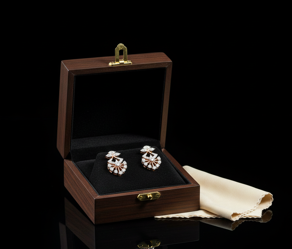 Elegant Diamond Stud Earrings with Brilliant Sparkle