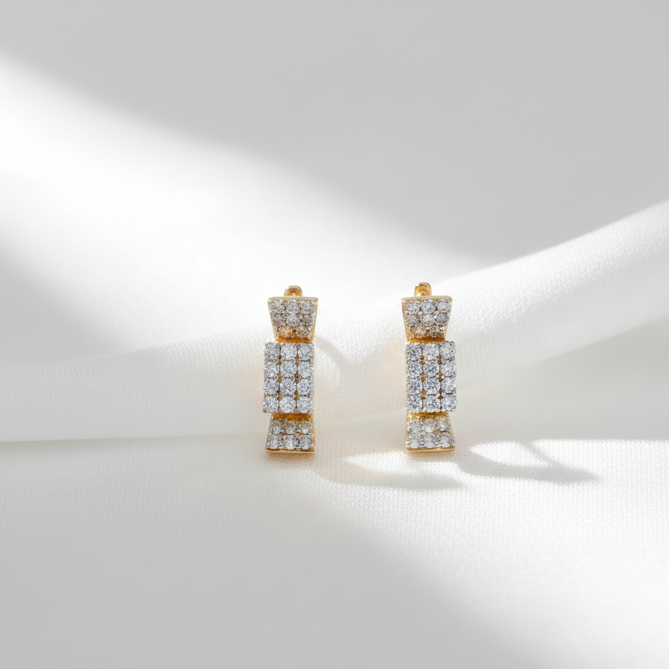 Refined Spark Diamond Bali Earrings for Occasions