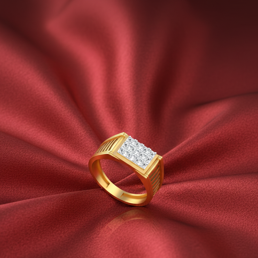 Luxe Power Diamond Gents Ring - 3