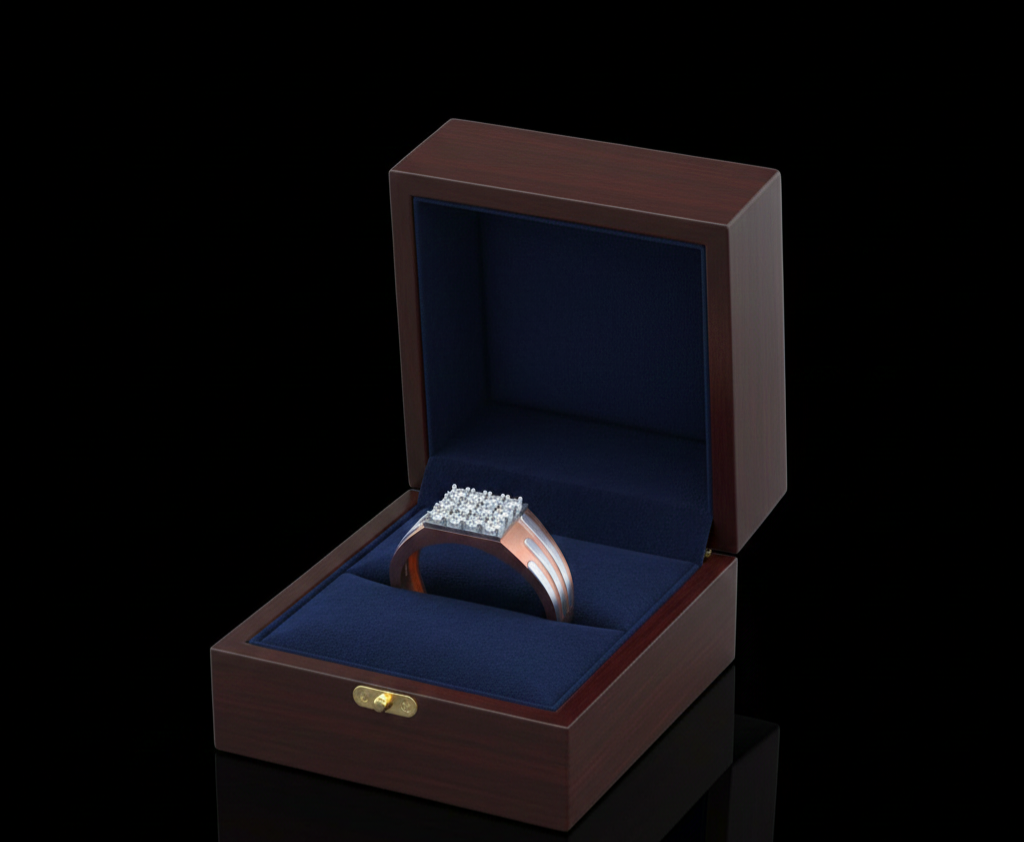 Bold Heritage Diamond Gents Ring