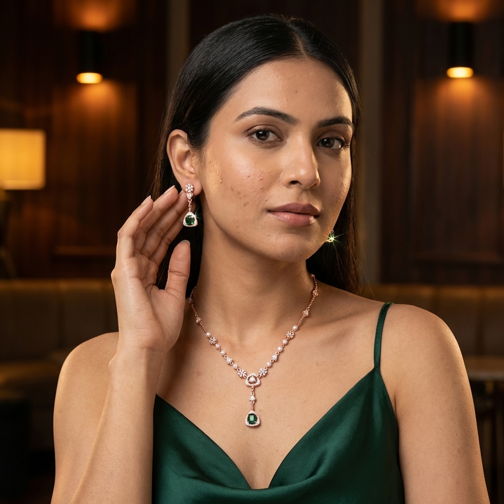 Timeless Diamond Spark Necklace Set - 3