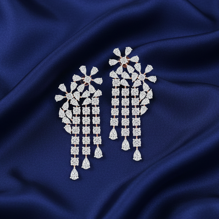 Elegant Fashion Diamond Drop Earrings