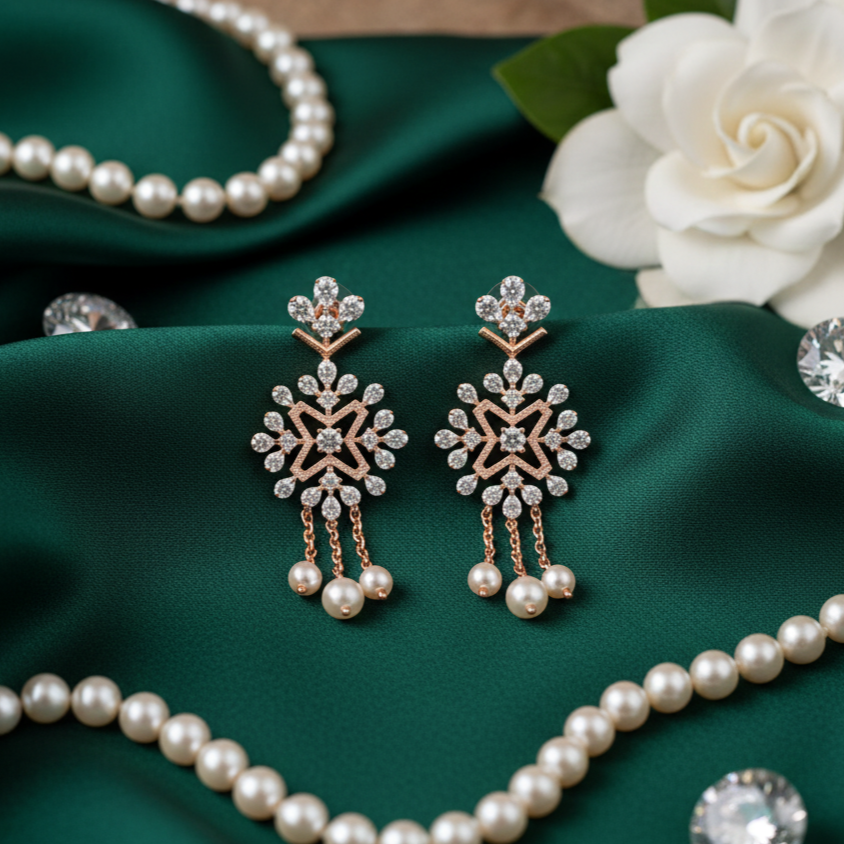 Lumivane Diamond Drop Earrings