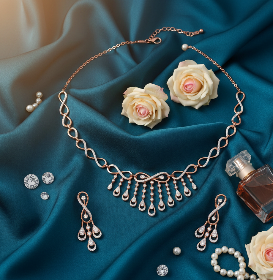 Eternal Spark Diamond Necklace for Brides
