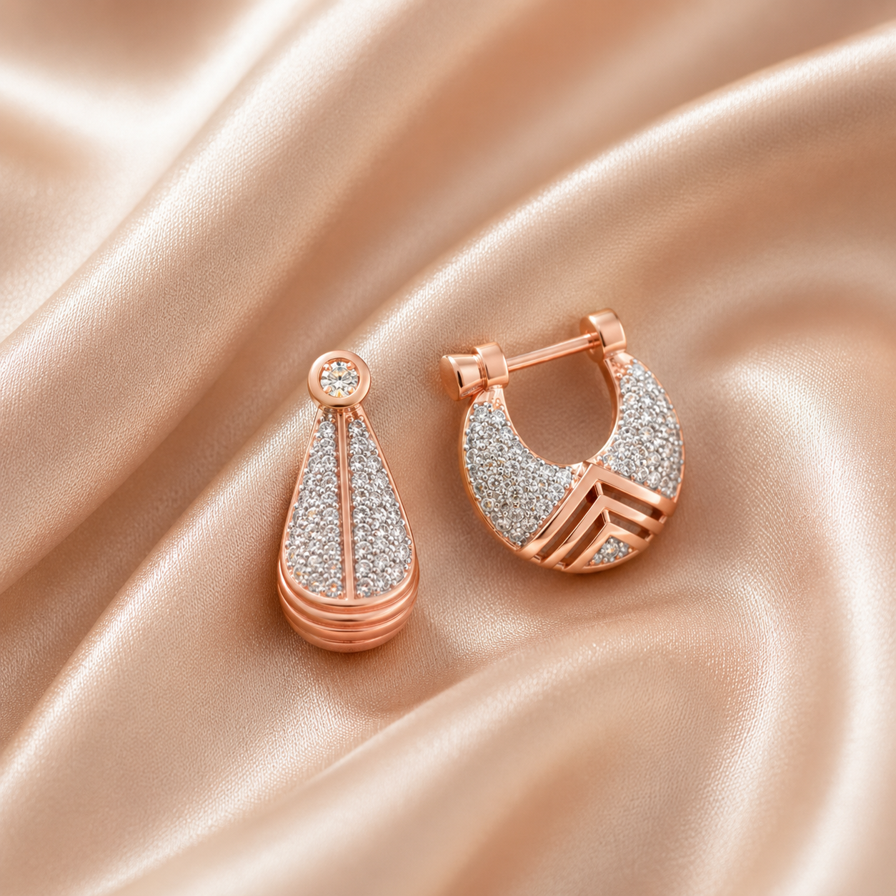 Stylish Diamond Bali Earrings for Ethnic Wear